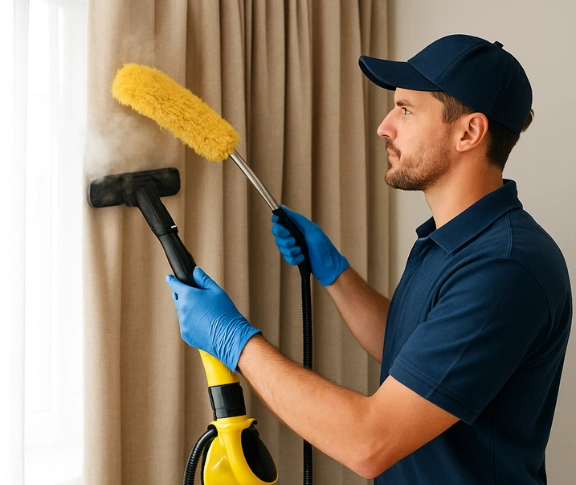 Trusted blind cleaning technician Matty Curtain Cleaning rydalmere-nsw QLD