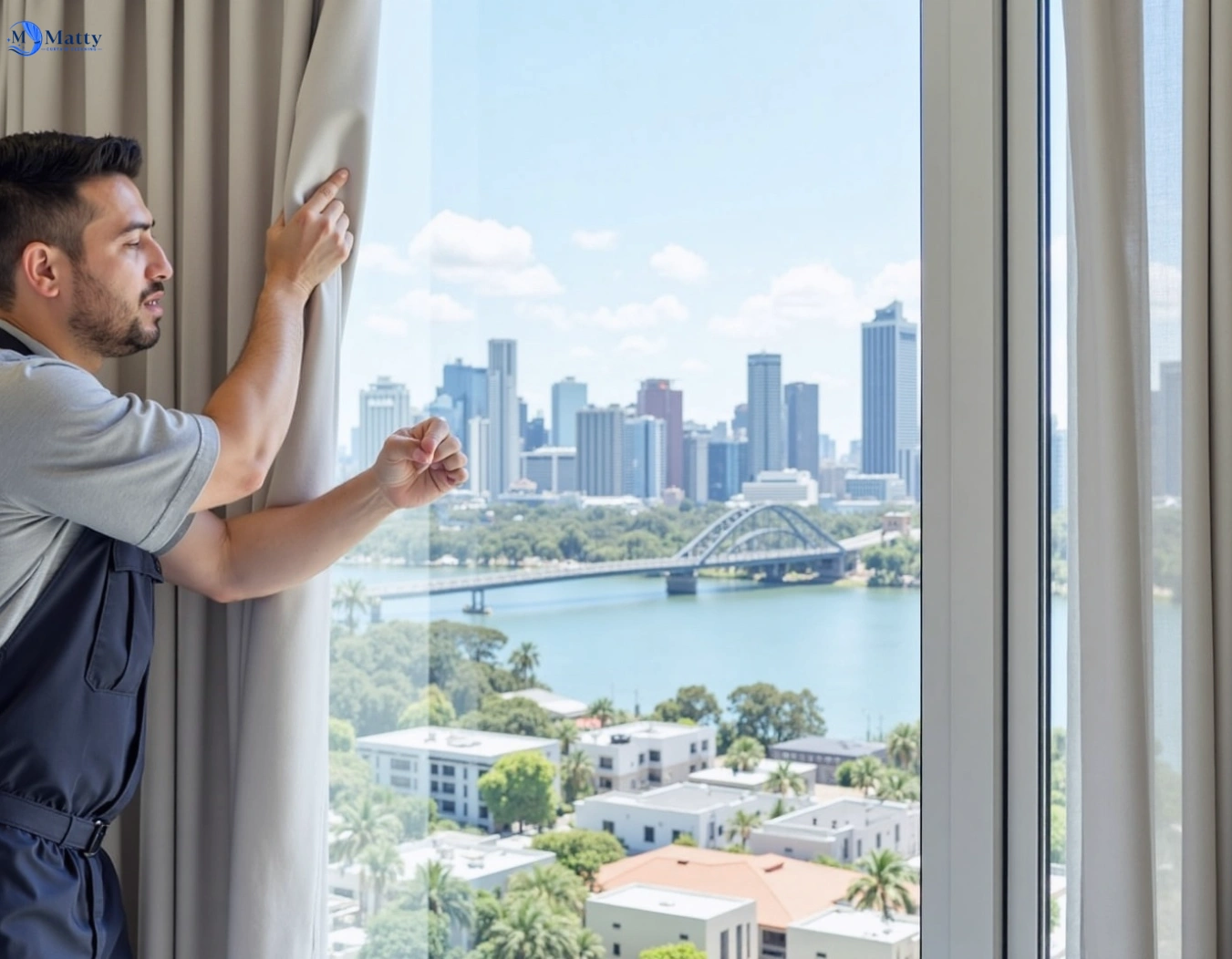 Professional curtain steam cleaning service rydalmere-nsw QLD by Matty Curtain Cleaning